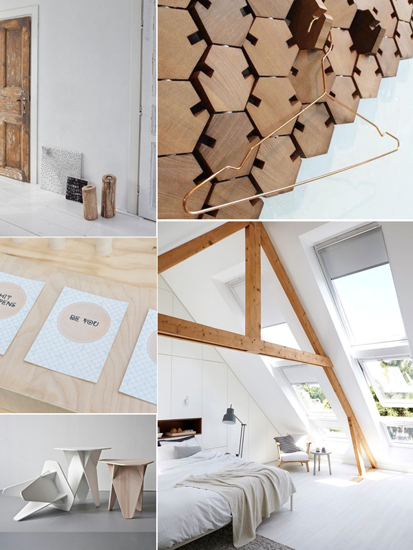 Moodboard hout in het interieur THESTYLEBOX